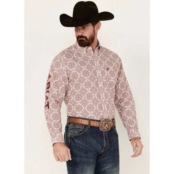 ARIAT Men’s Large Long Sleeve Button Down Shirt Boot Barn Exclusive Western - Picture 1 of 11